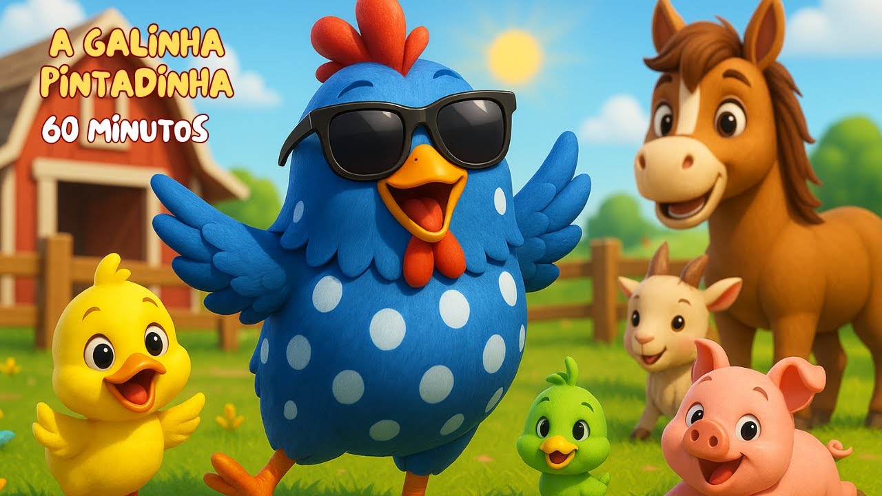 A Galinha Pintadinha | Can&ccedil;&atilde;o de Animais | Fazendinha | Compila&ccedil;&atilde;o| Turma da Gabi