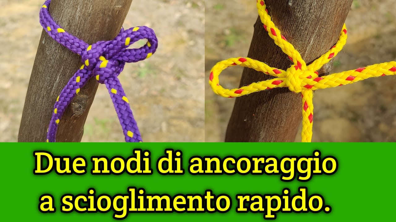 Nodi di ancoraggio a scioglimento rapido, i miei preferiti.
