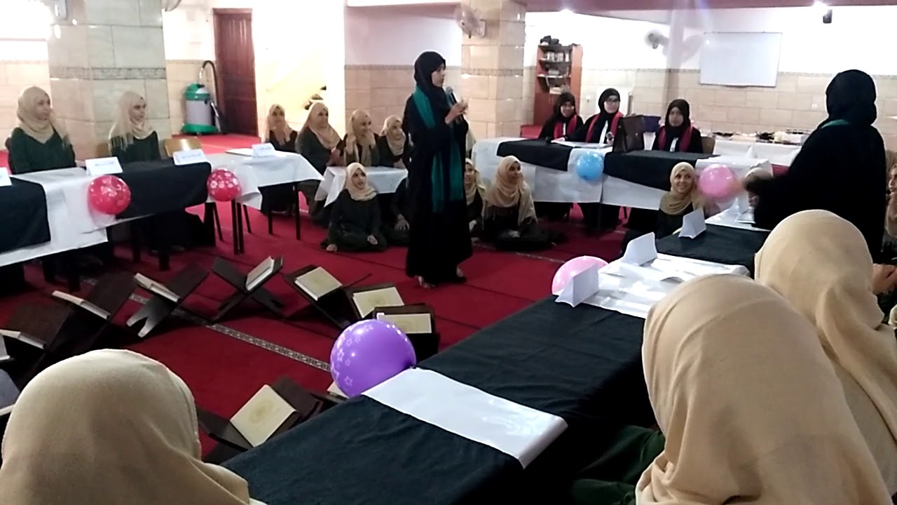 مسرحية بعنوان قضية الأخلاق من إعداد وتأليف طالبات مسجد الهدى حي بن زرقة