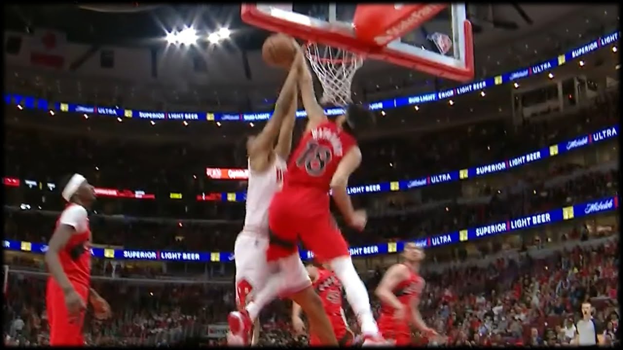 Yuta Watanabe is a Rim Protector! SWATS and BLOCKS the Shot!