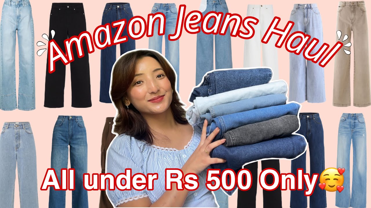Jeans Under *Rs500* Only🥰Amazon Finds😎 Pinteresty Fits💕Try on Haul🤭Gangtok Sikkim❤️