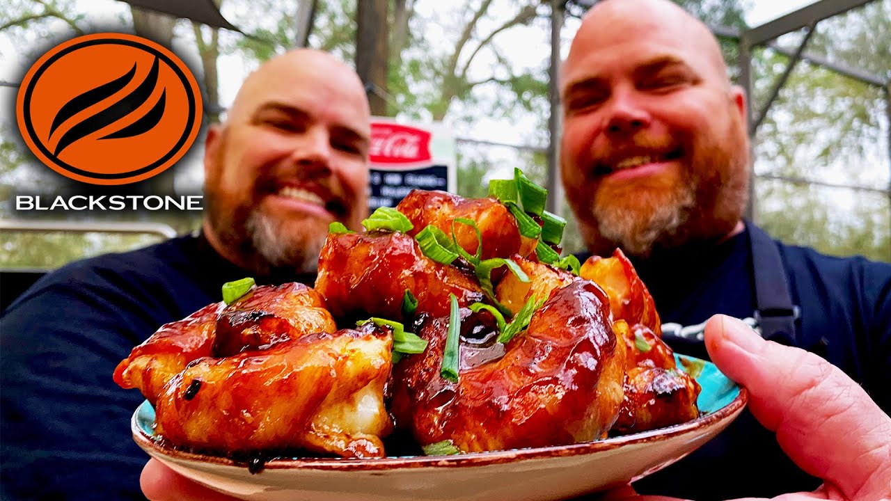 THE ULTIMATE SUPER BOWL PARTY APPETIZER -  BACON WRAPPED SHRIMP ON THE BLACKSTONE GRIDDLE!