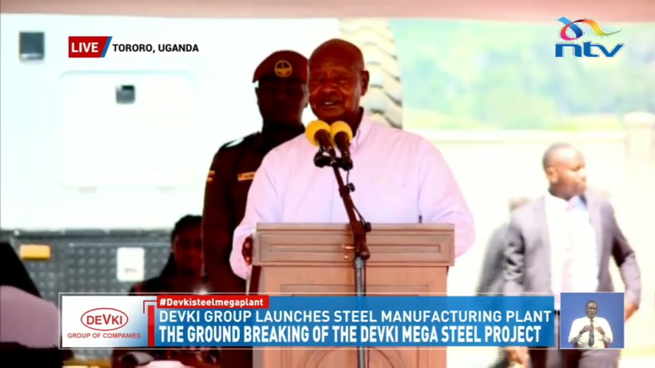 President Yoweri Museveni's speech during the ground breaking of Devki steel plant in Tororo, Uganda