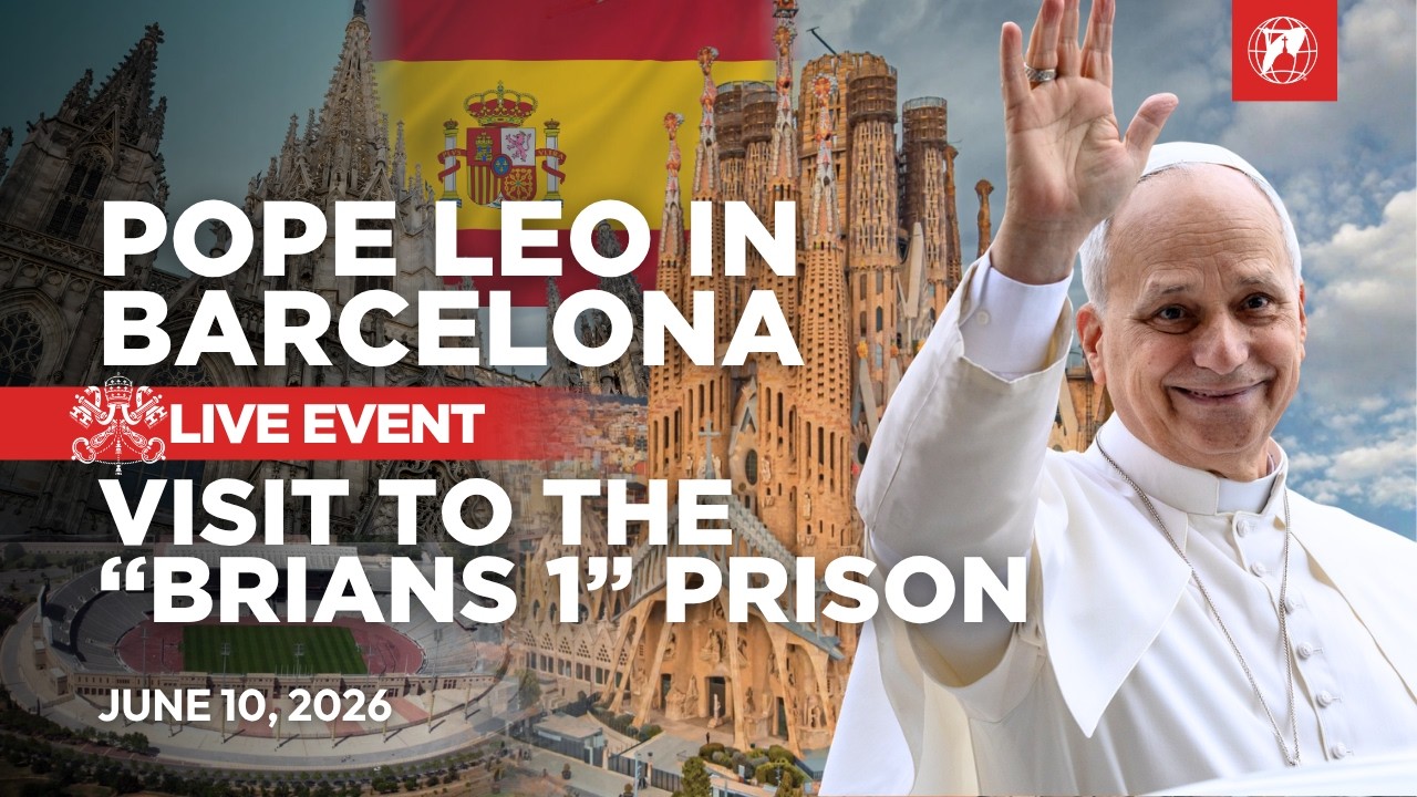 LIVE | Pope Leo XIV in Spain | Visit to Brians 1 Prison in Barcelona | June 10, 2026