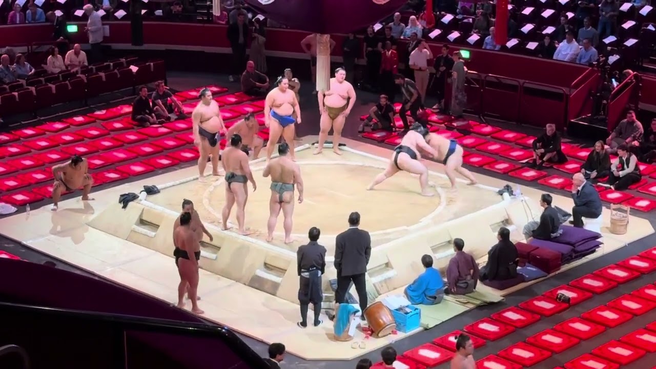 The Grand Sumo Tournament at the Royal Albert Hall, London on 18th October 2025 - Warm Up Exercises