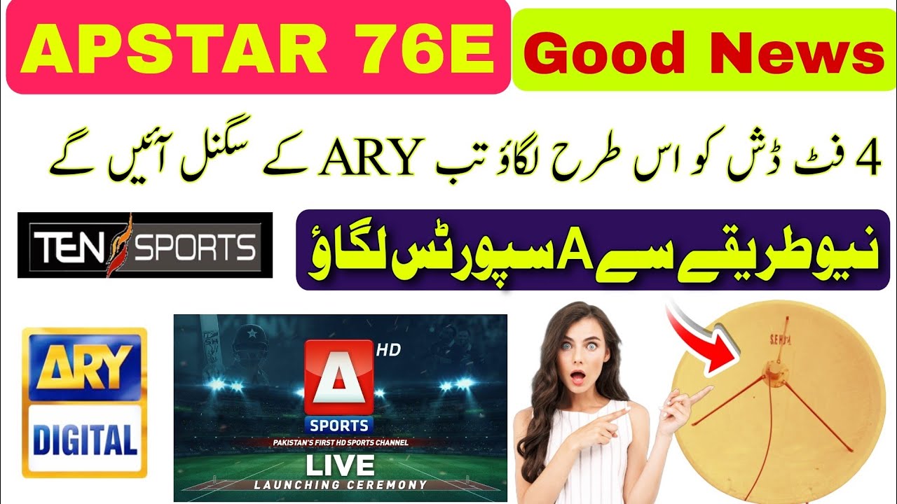 Apstar 76e A sports Neo Settings on 4 Feet dish 📡