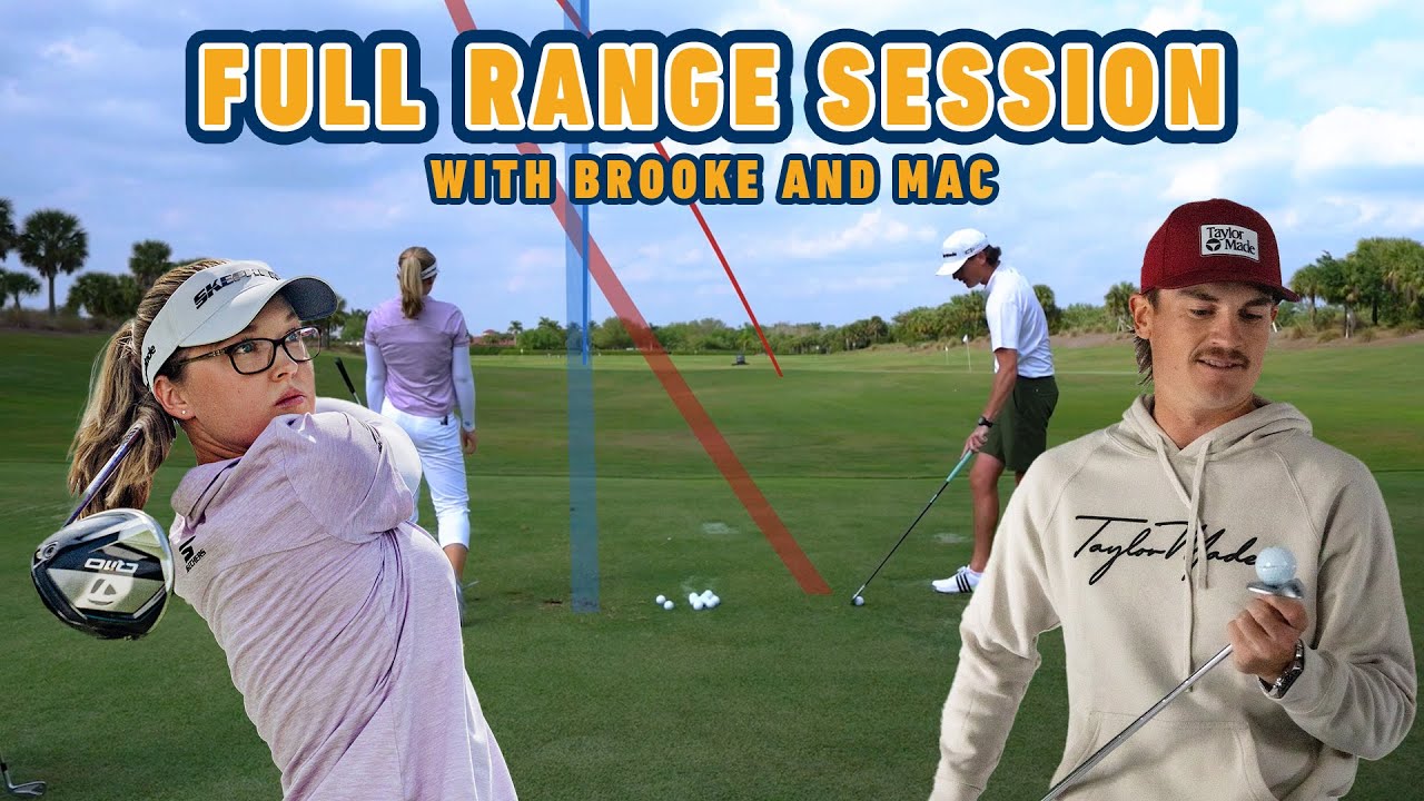 Brooke Henderson and Mac Boucher UNCUT Range Session | TaylorMade Canada
