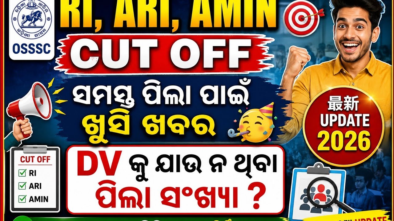 Ri,ari,amin, anganwadi supervisor result/ cut off/ dv 2023/2025. Dip fragnant.