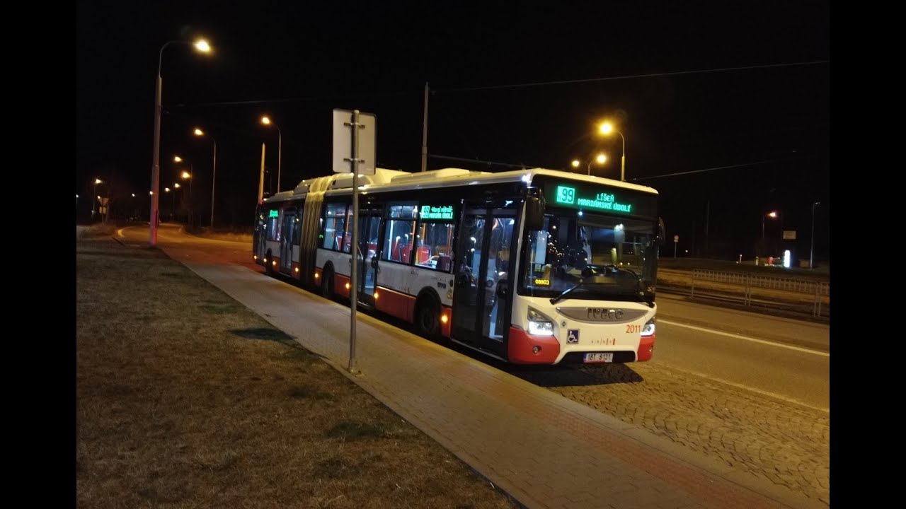 DPMB - noční linka N99; směr Mariánské údolí