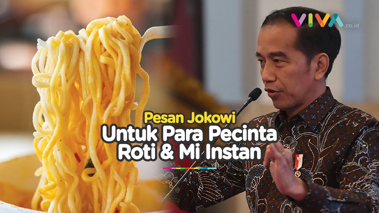 Jokowi Wanti-wanti yang Suka Makan Roti dan Mi, Kenapa?
