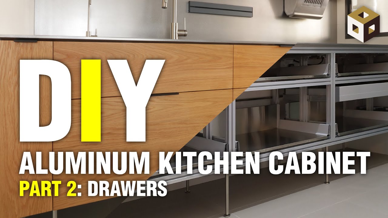DIY Building Aluminum Kitchen Cabinet (Pt 2: Stainless Steel Drawers) | HDB BTO Renovation