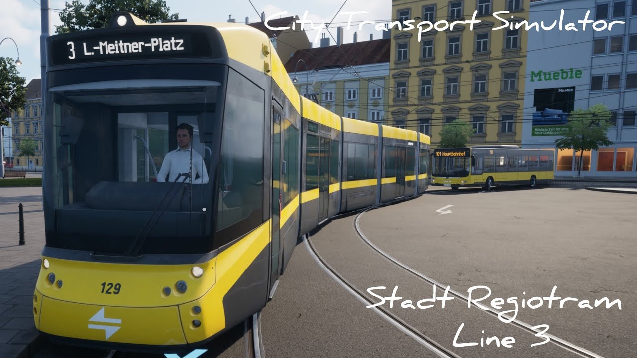 City Transport Simulator. Stadt Regiotram. Line 3