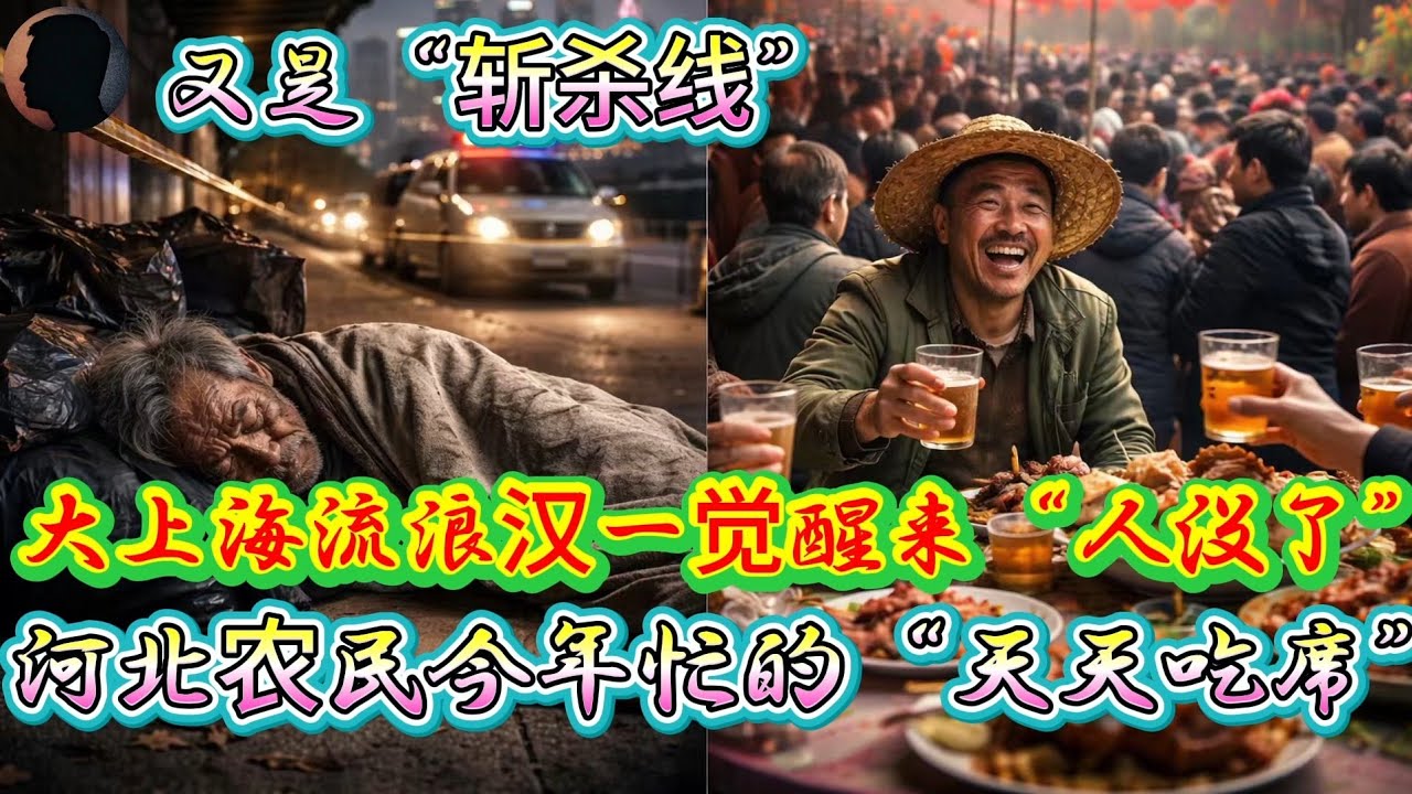 又是“斩杀线”！大上海流浪汉一觉醒来“人没了”！河北农民今年忙的天天“吃席”！