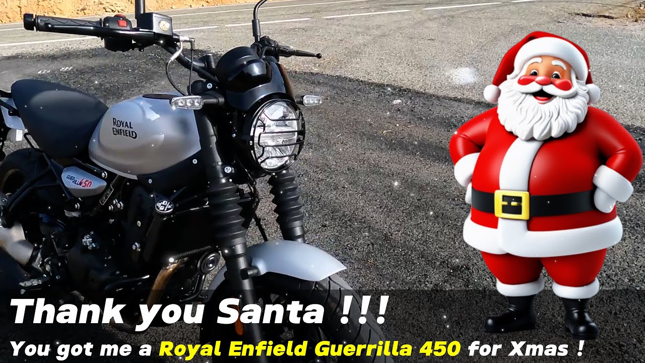 Королевский Enfield Guerrilla 450 на Рождество! — Первая поездка и впечатления — Спасибо, Санта!!!