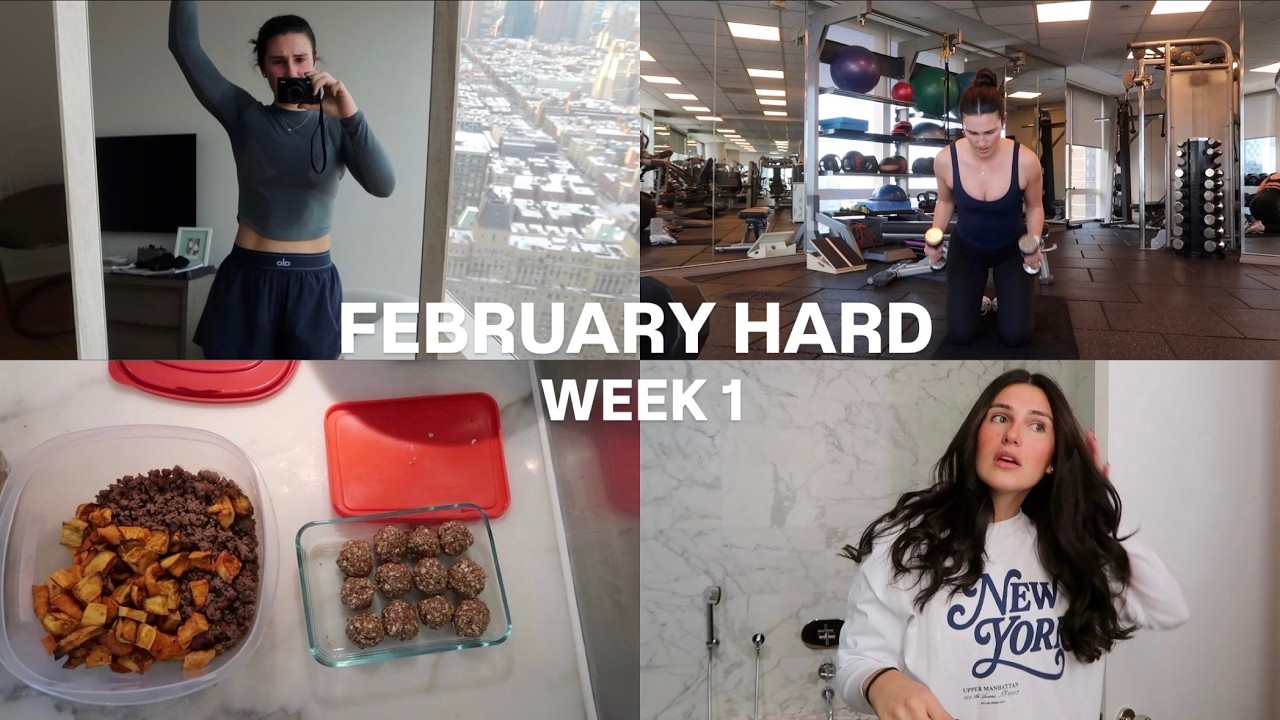 February Hard-ish Week 1 | Pilates, Healthy Meals, Cardio