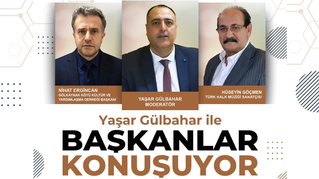 Başkanlar Konuşuyor Programının bu haftaki konukları Kemah Gölkaynak Köyü Dernek Bşk Nihat Ergincan