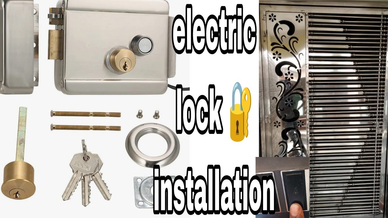Electric door lock step by step installation #electric #elctrion