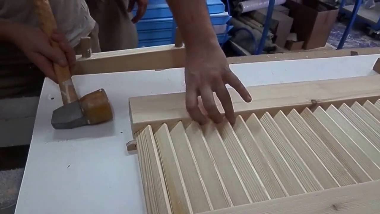 WOODMAN: Tips for assembling louvered shutter / Хитрость при сбоке ставни.