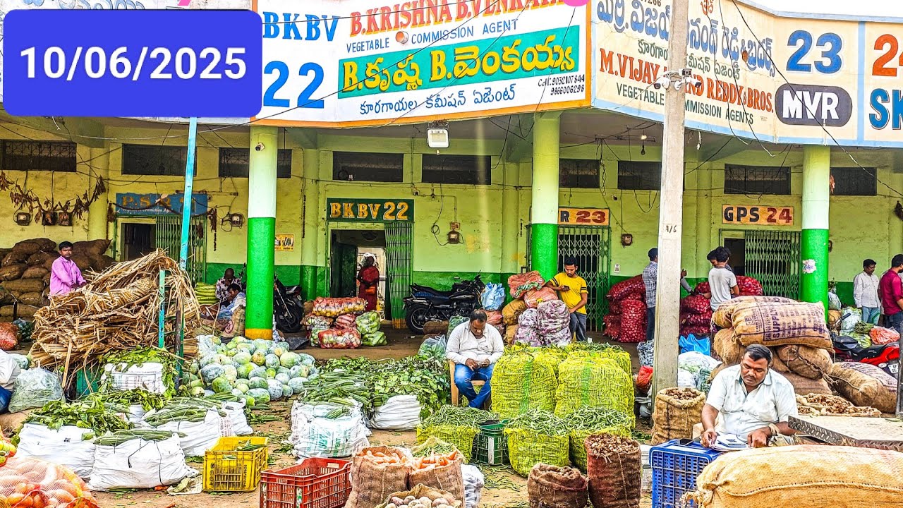Wholesale vegetable price [10/06/2025] Gudimalkapur HYD #diy #vegetables #market #sub #like