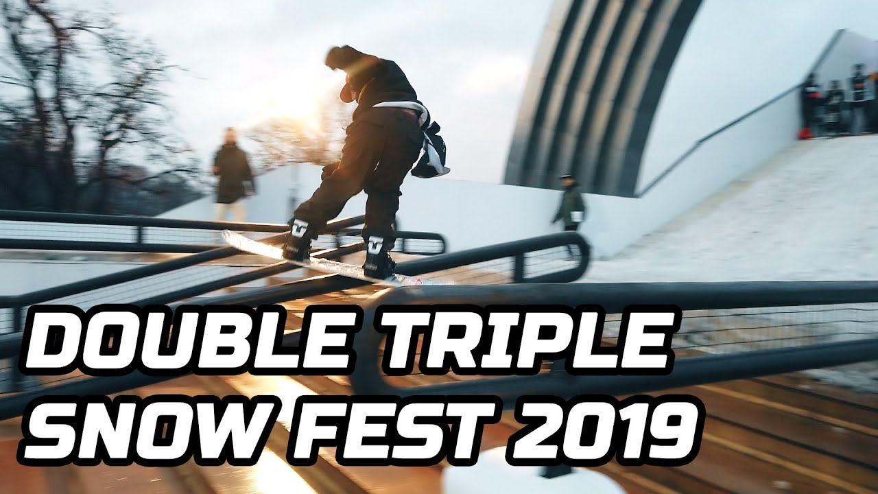 DOUBLE TRIPLE SNOW FEST 2019 СНОУБОРД КОНТЕСТ /// TRASH FAMILY vlog №8