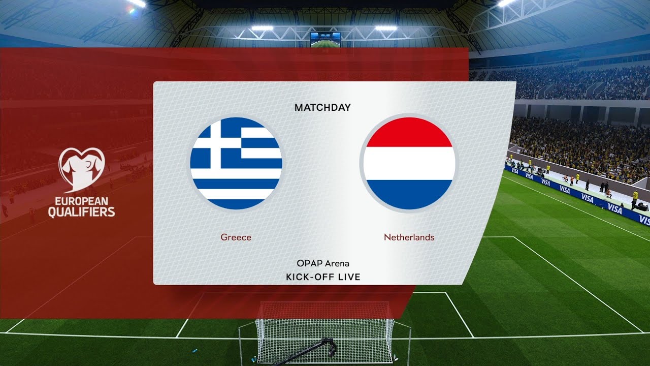 Greece vs Netherlands | OPAP Arena | European Qualifiers | PES 2021