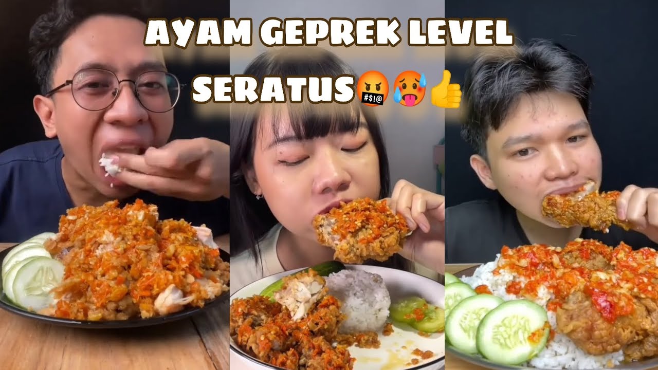 MUKBANG..!! Makan Ayam Geprek Level 