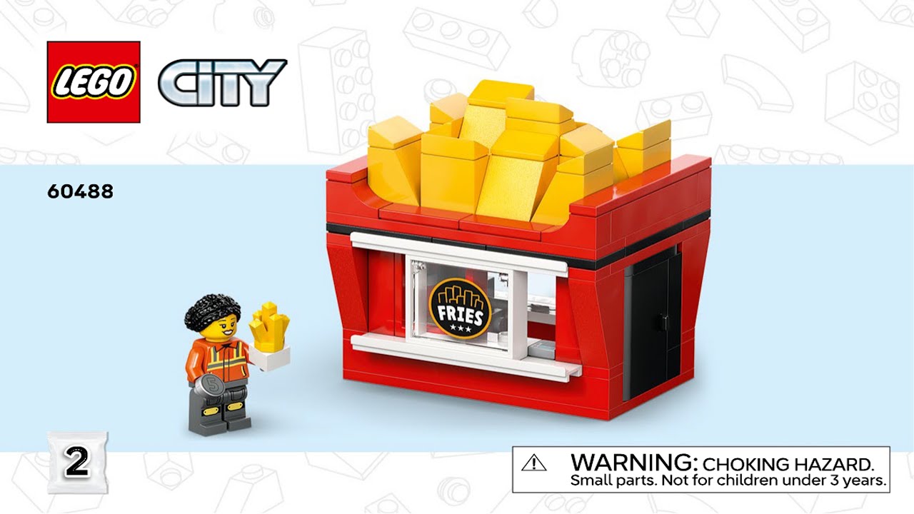 LEGO Instructions - City - 60488 - Fries Food Truck - Traffic (Book 2)