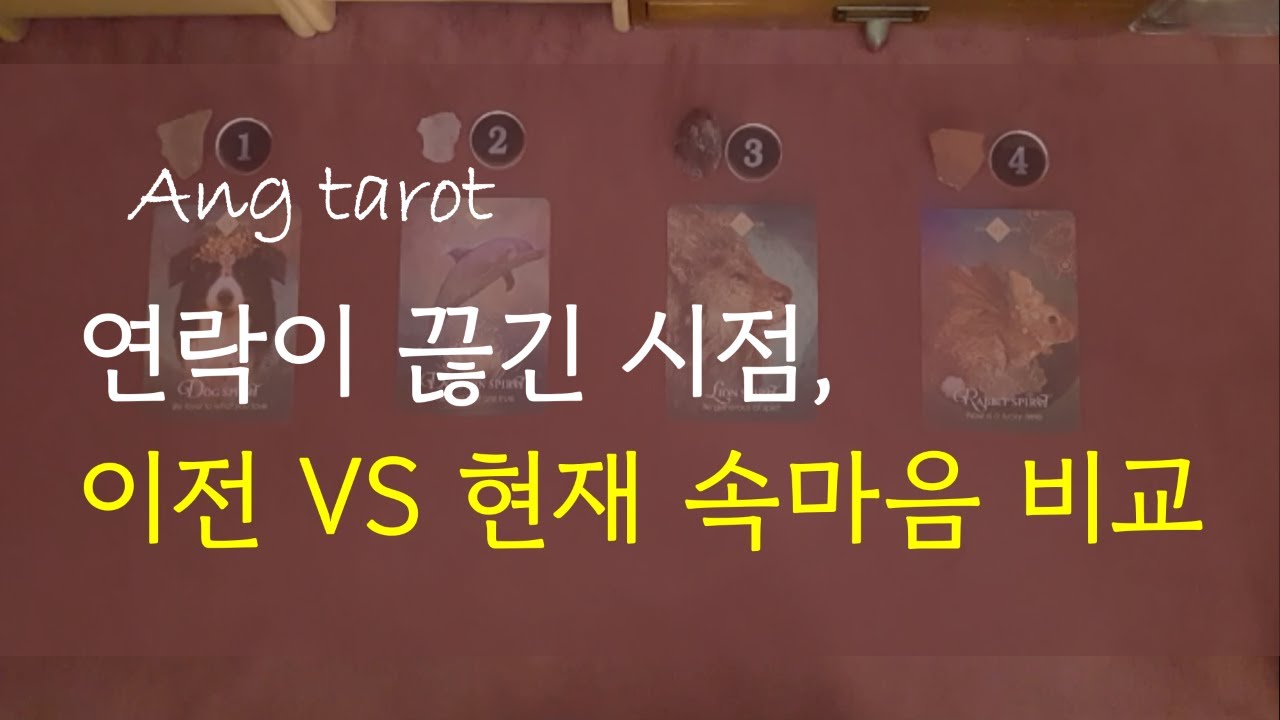 [타로/연애]  연락이 끊긴 시점, 너의 전과 후 속마음 비교 / 너의속마음이 어떻게 변했을까?  (재회, 애매한 관계, 힘든 연애, 썸, 짝사랑 )