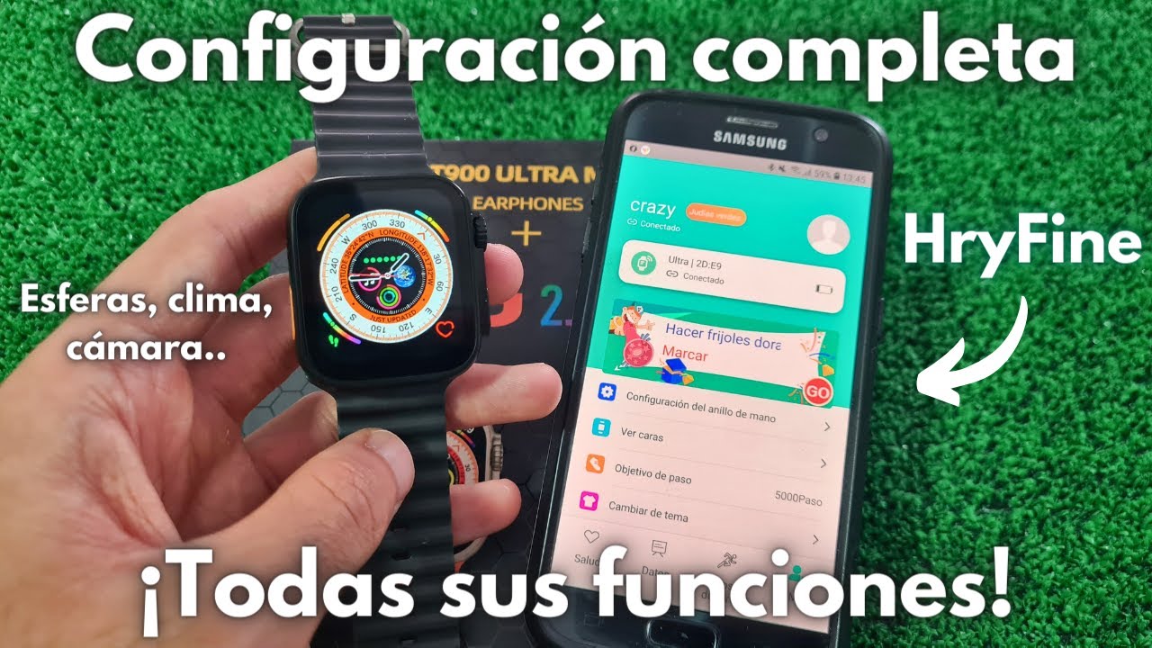 ¿Cómo Configurar tu Smartwatch T900 Ultra Max con la APP HryFine?
