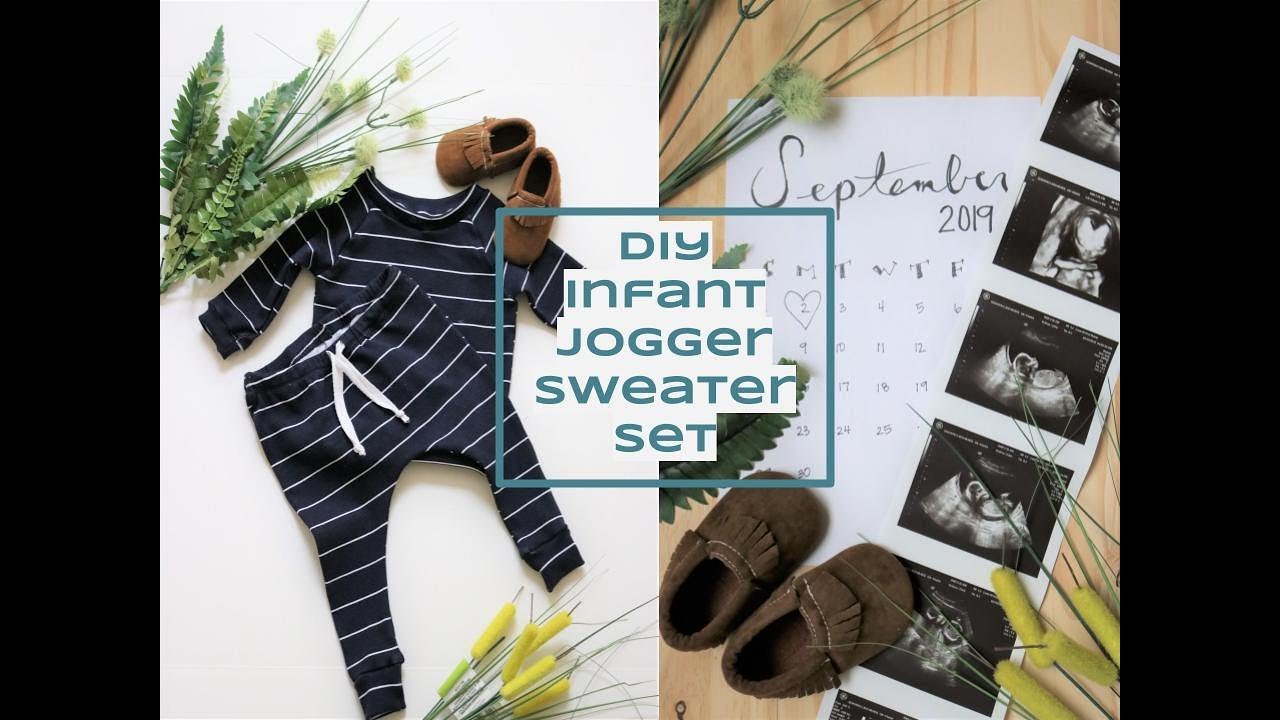 DIY [Beginner Sewing] Infant Jogger/Sweater Set