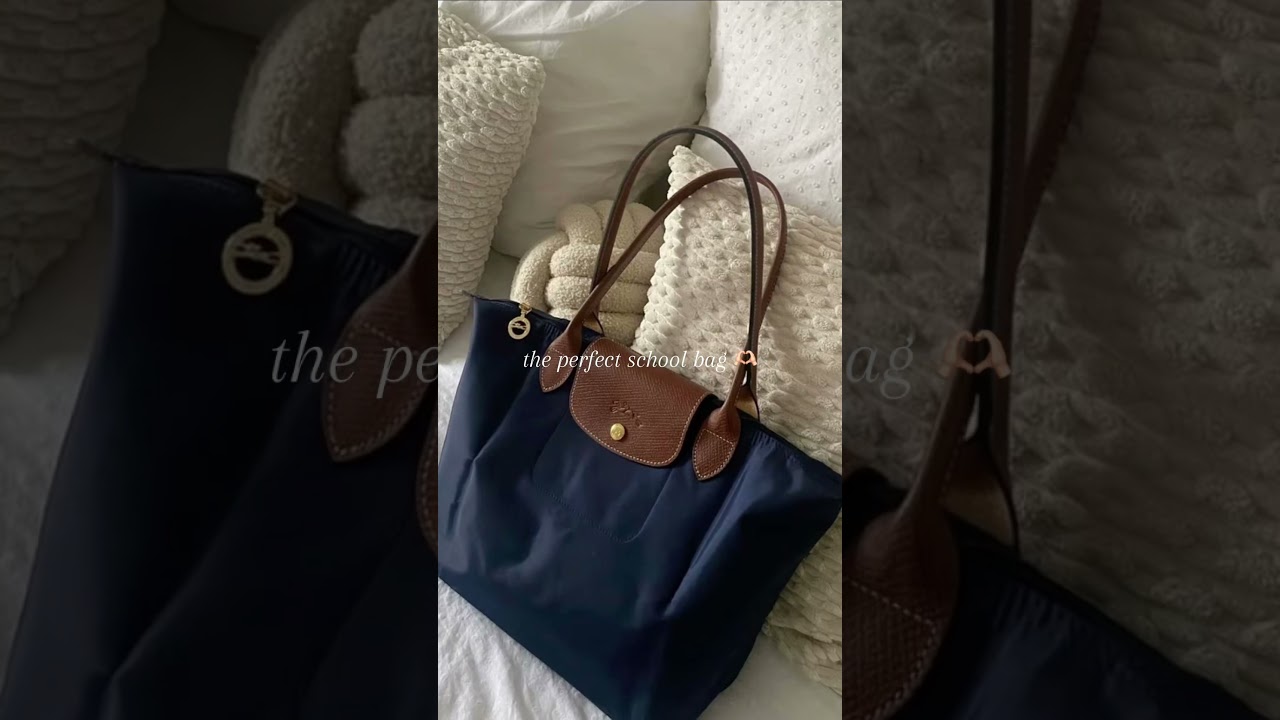 the perfect bag🎀 #longchamp #schoolbag #backtoschool