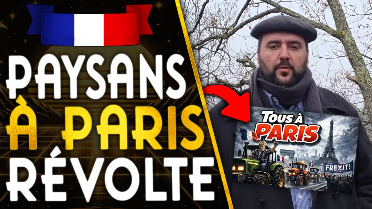🇫🇷AGRICULTEURS - R&Eacute;VOLTE PAYSANNE pr&eacute;vue &agrave; PARIS le 6 JANVIER