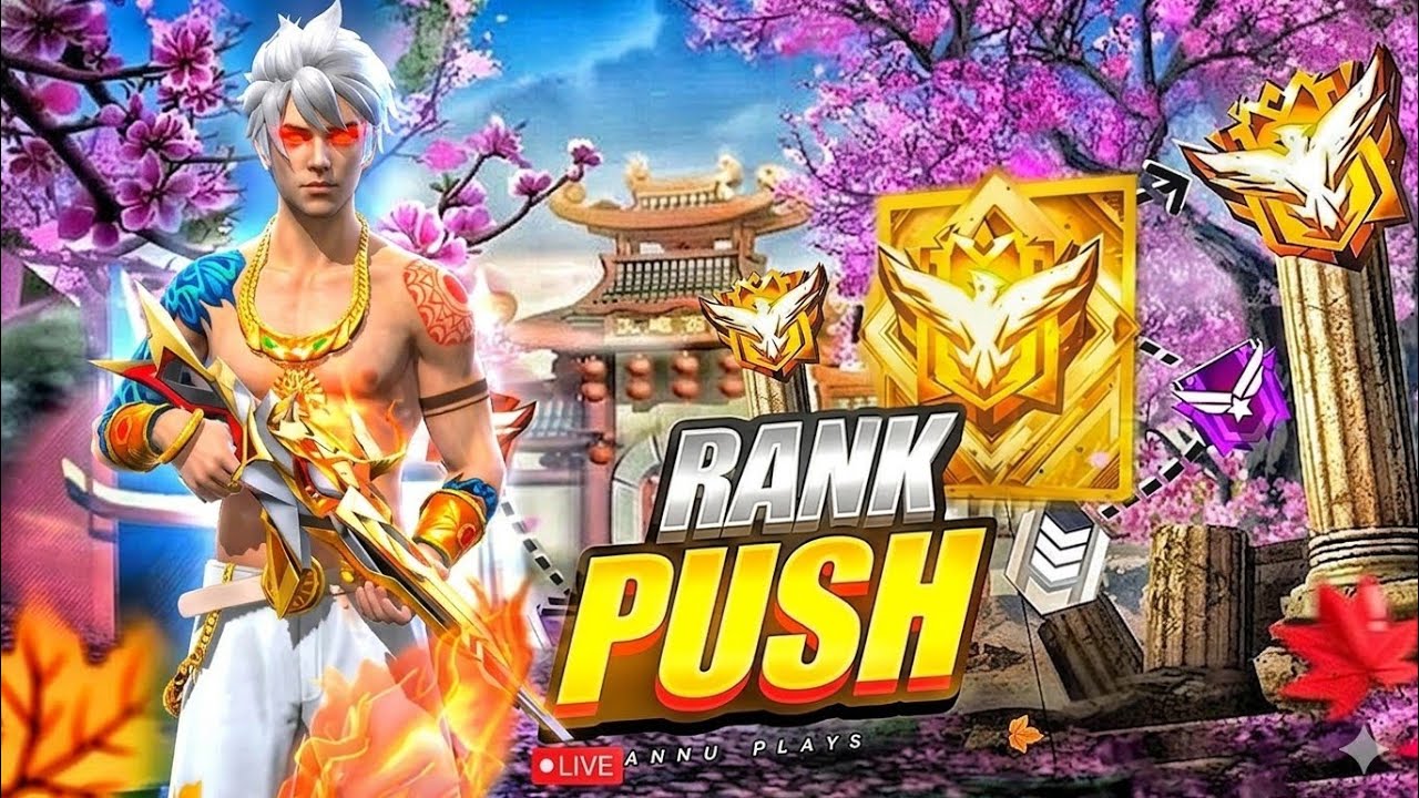 FREE FIRE LIVE GOLD TO GRANDMASTE LIVE REGION TOP 1