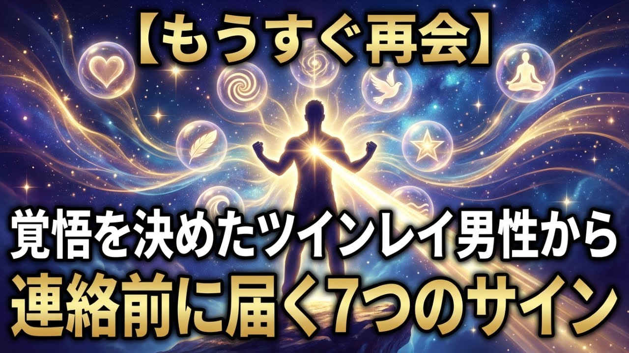 【衝撃】会えなくても届いてる！ツインレイ男性が無意識に送っている8つの波動サイン｜あなたは気づいてる？
