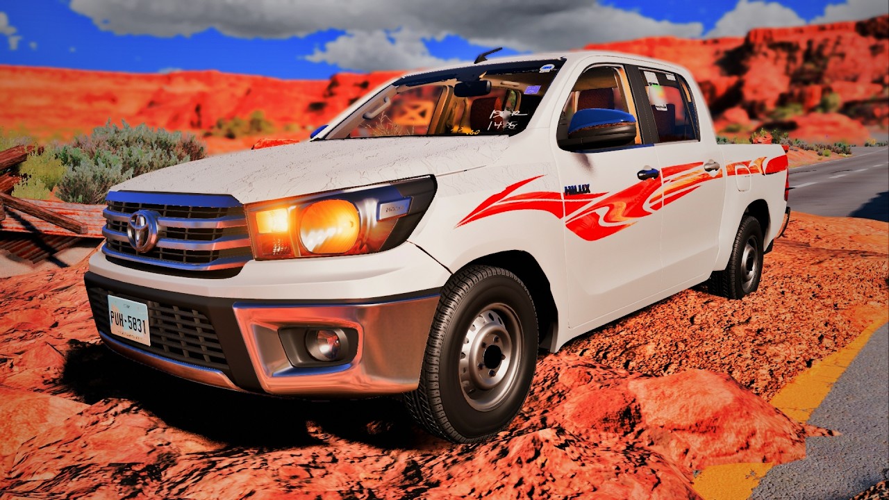 تجربة السيارات على الحفريات واعمال الطرق الصعبة ! / BeamNG Drive! 🚧🚗