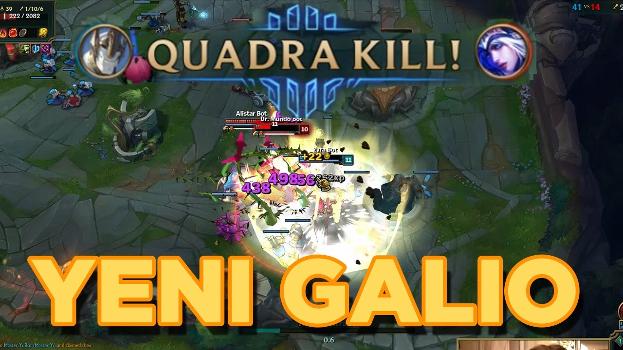 YENİ GALIO OYNANIŞ | PBE Galio Rework Türkçe Gameplay