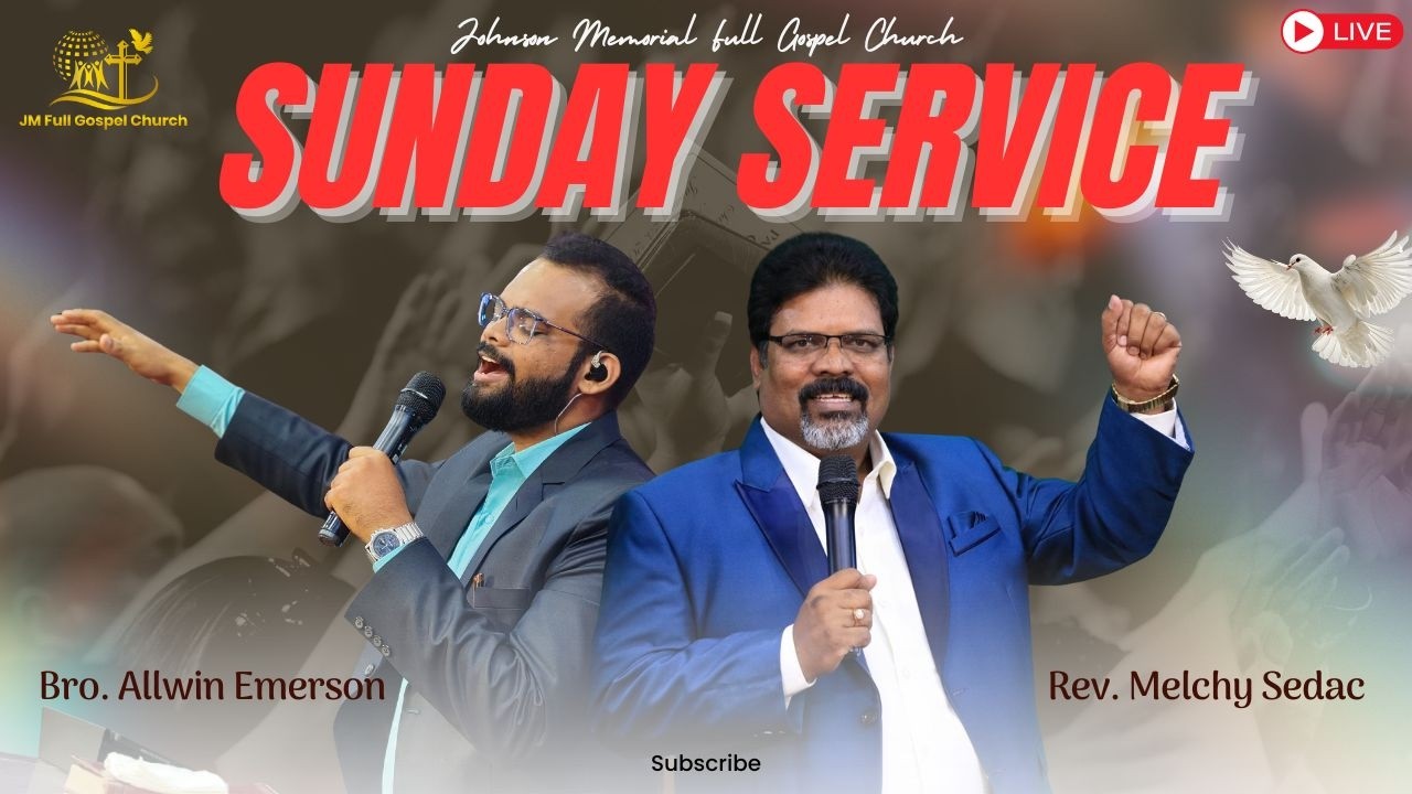 🔴 LIVE Sunday Service | 08 Mar 2026 | Rev. Melchy Sedac | JMFGC