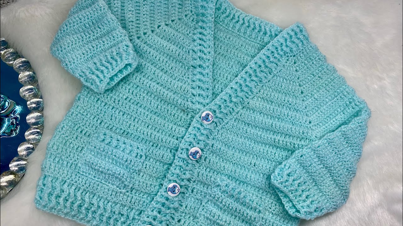 Una forma muy fácil de hacer cuello V  en crochet