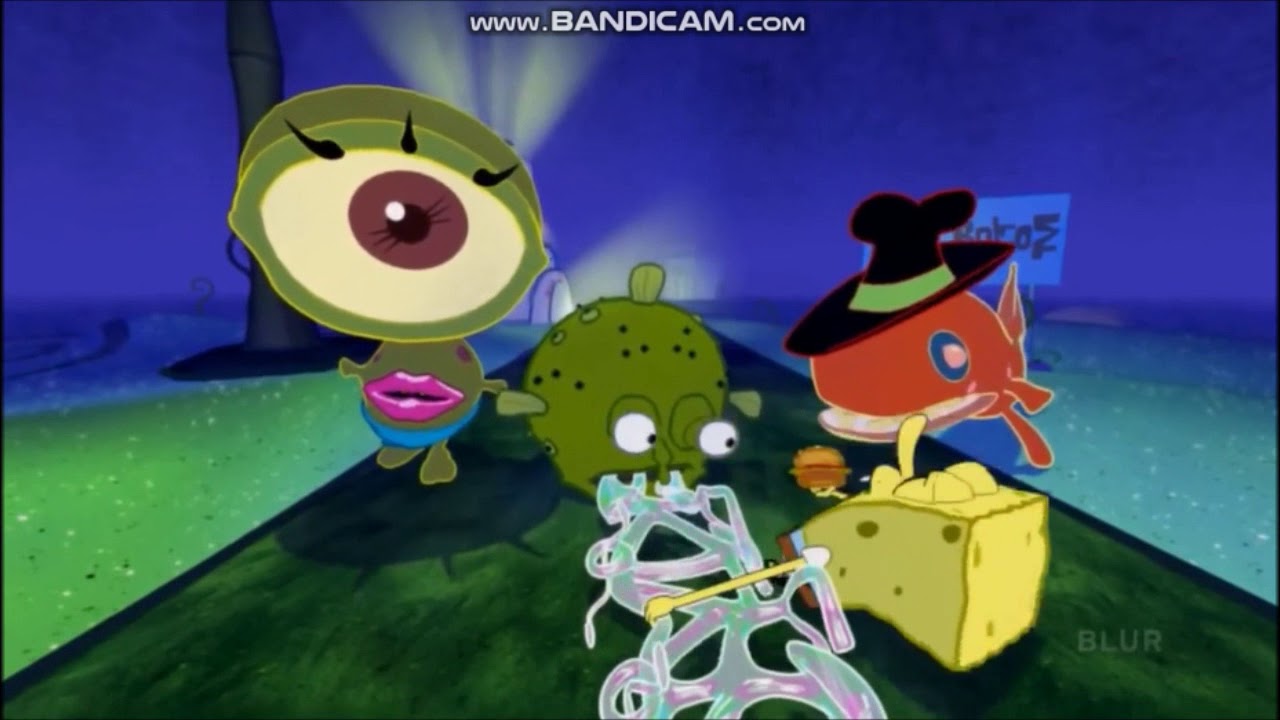Little Einsteins are riding the SpongeBob Squarepants 4D Ride Pilot version