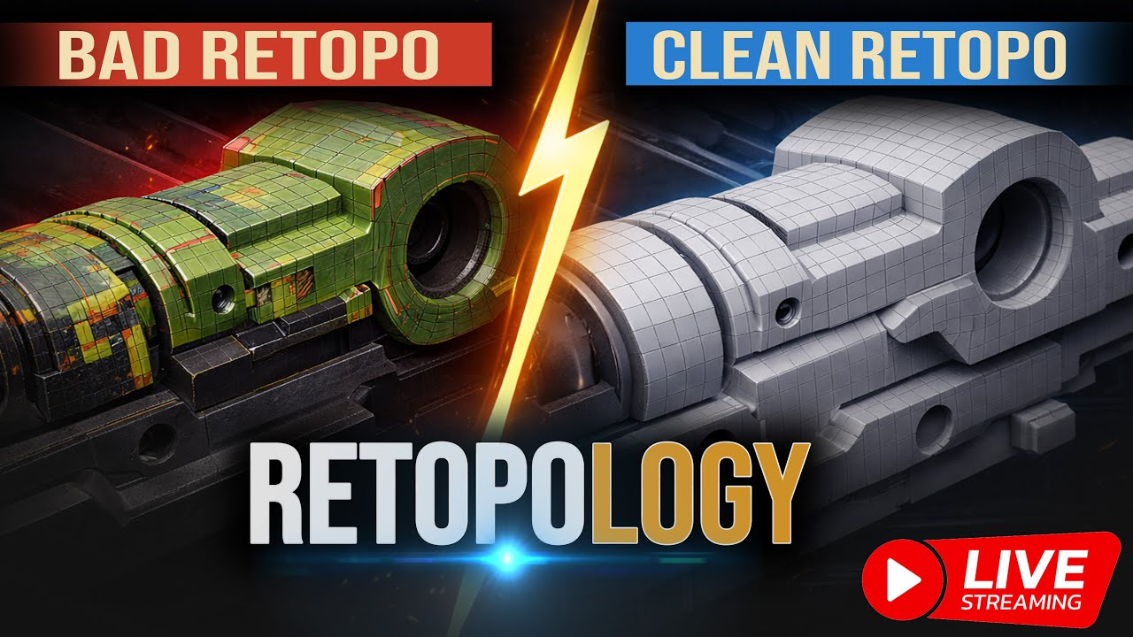 Why Your character Retopo Looks Bad (Live Fix)