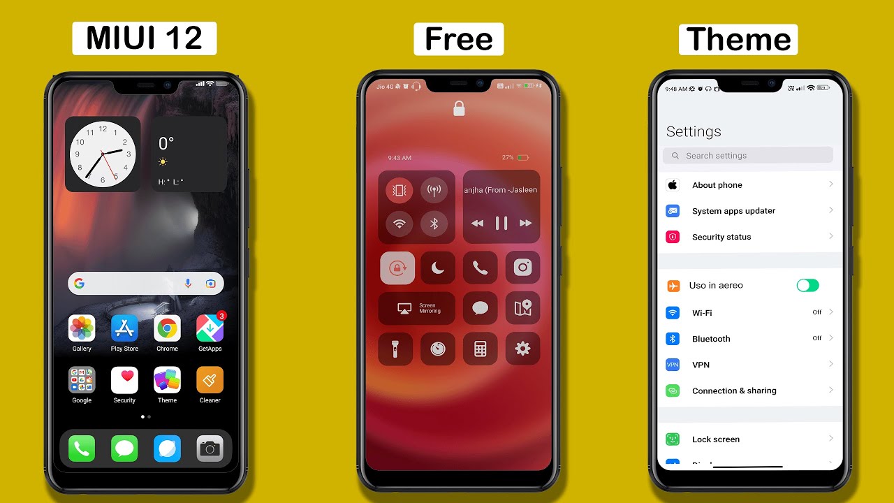 Top 5 MIUI 12 Free Theme with Charging Animation and Boot Animation 2021