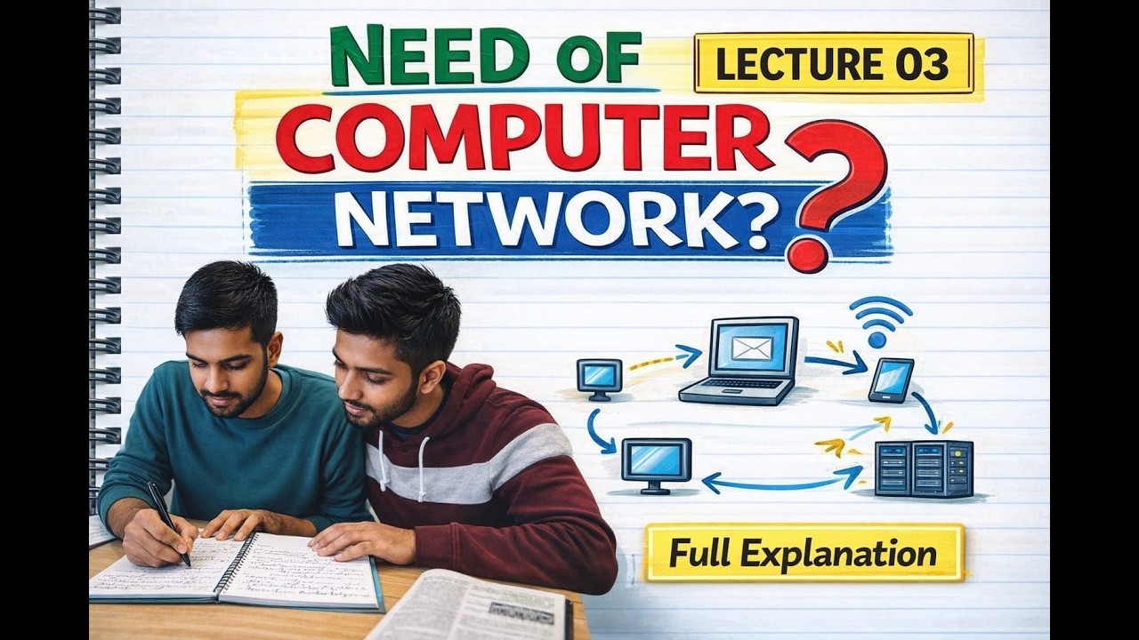 lecture 3 NEED OF COMPUTER NETWORK IN URDU AND HINDI