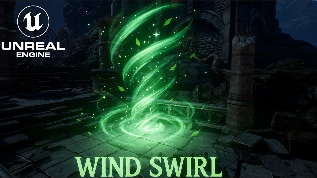 Unreal Engine 5 Niagara -  Wind Swirl VFX Tutorial for beginner