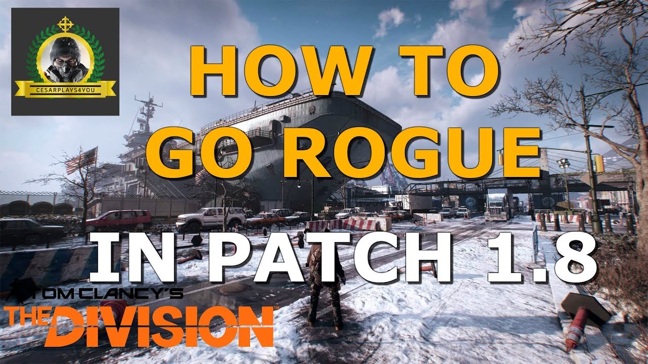 The Division | HOW TO GO ROGUE IN PATCH 1.8 | PC |