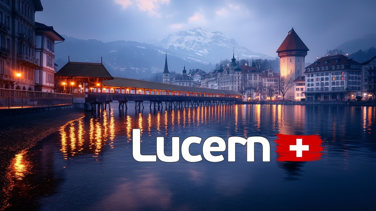 Lucerne Walking Tour 4K | Stunning Scenic Walk in Switzerland