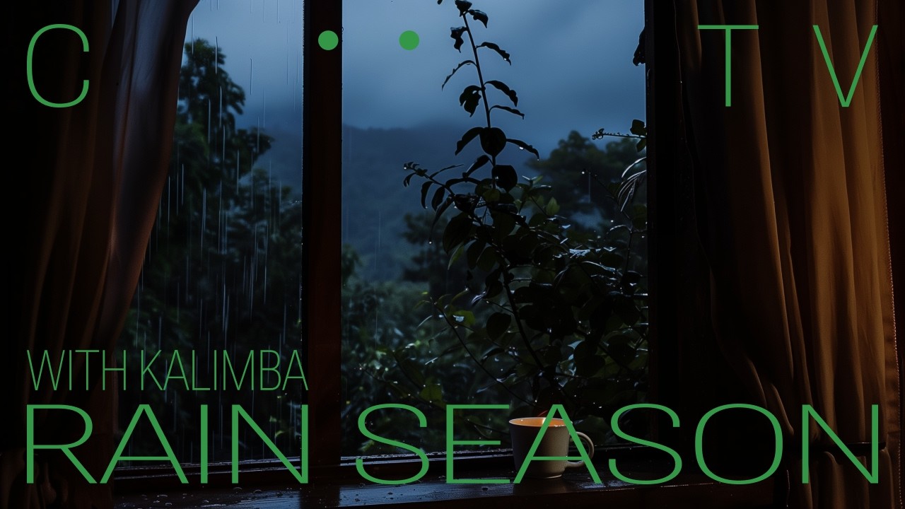 Rain Season (20 min) — Rain Sound Noise + Kalimba Ambience | Study, Focus, Relax