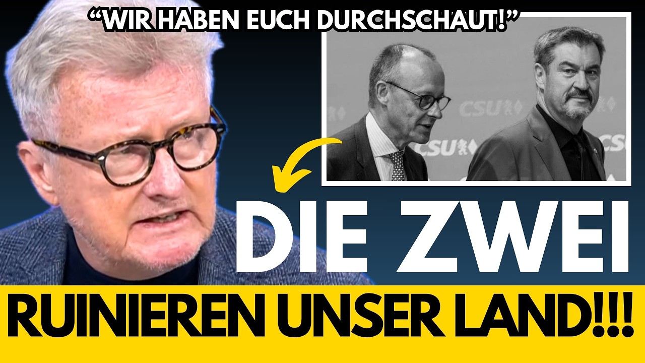 AUF EINMAL tobt Hans-Ulrich Jörges❗Live-Abrechnung mit Söder und Merz eskaliert !!!