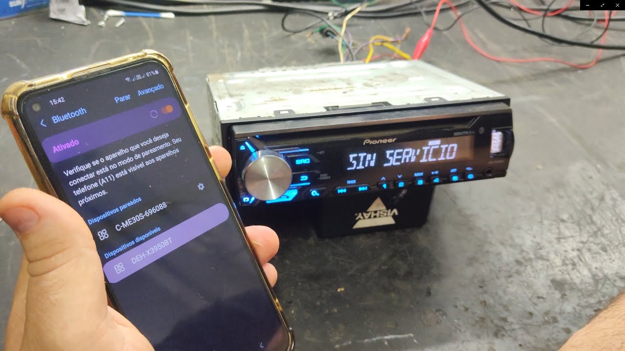 piooner mixtrax deh x3950bt não funciona o bluetooth resolvido