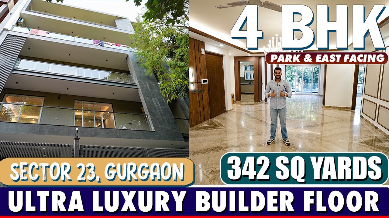 Park Facing 4BHK 342 Sq Yards (Full Tour) In Sector-23, Gurgaon Call us 9696100500 #realestate