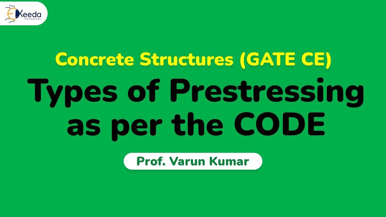Types of Prestressing as per the CODE - Pre-Stressed Concrete - Concrete Structures